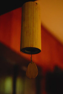 a lamp on a wall