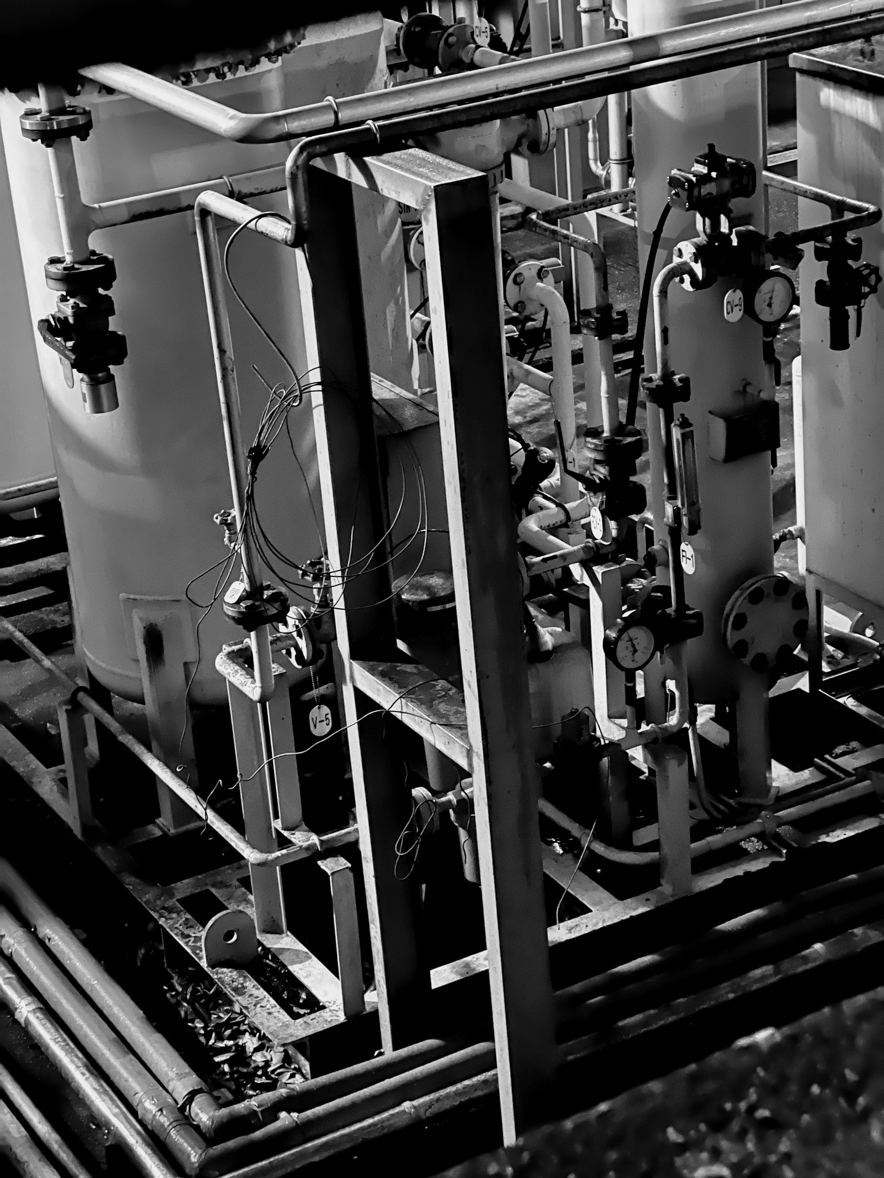 close-up of a machine