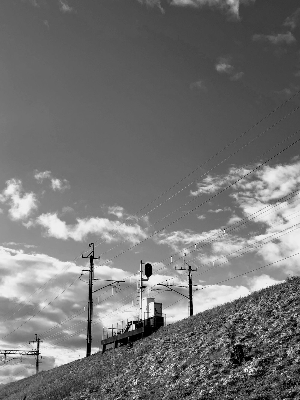 a train going down the tracks