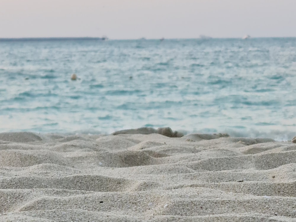 a beach with waves