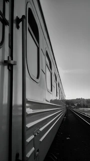 a train on the railway tracks