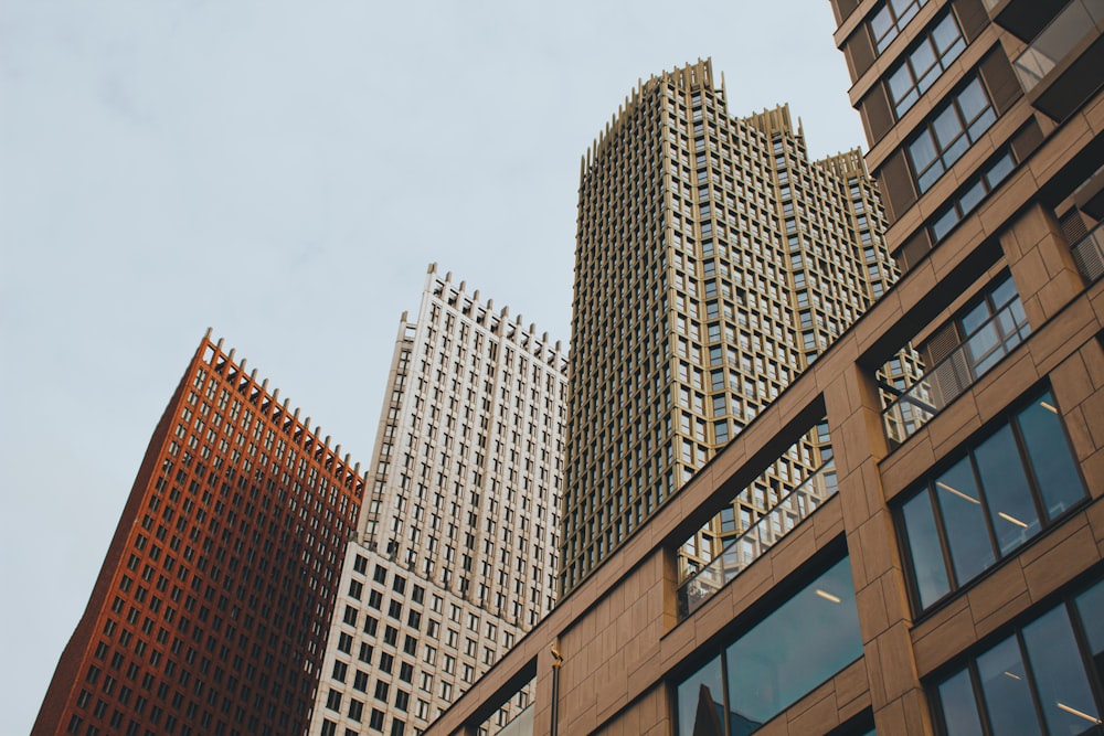 a group of tall buildings