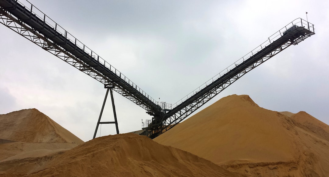 a machine in the desert,