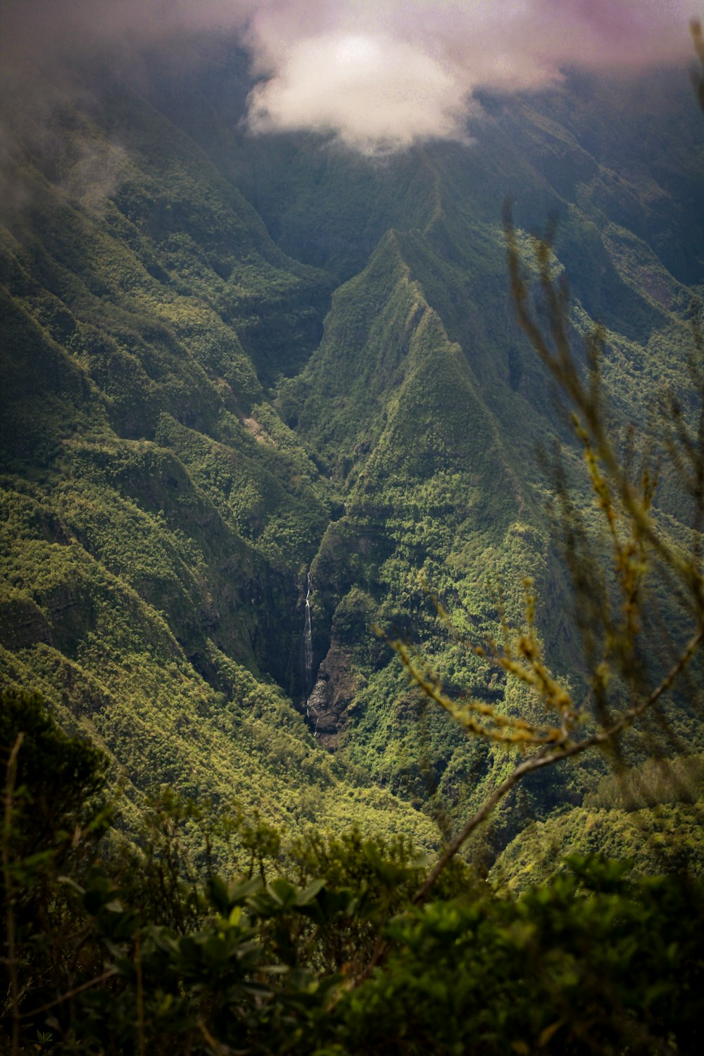 Blick auf eine Bergkette