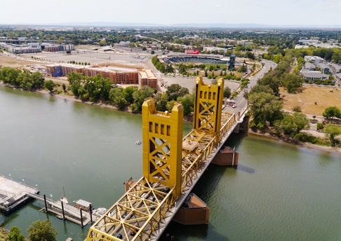 a bridge over a river
