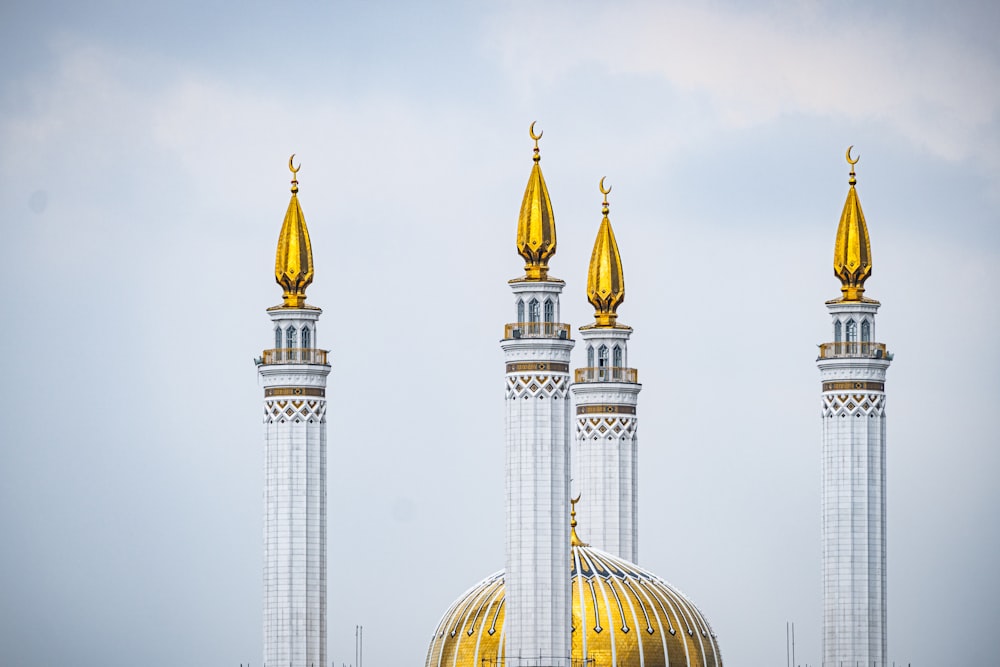 a group of tall buildings