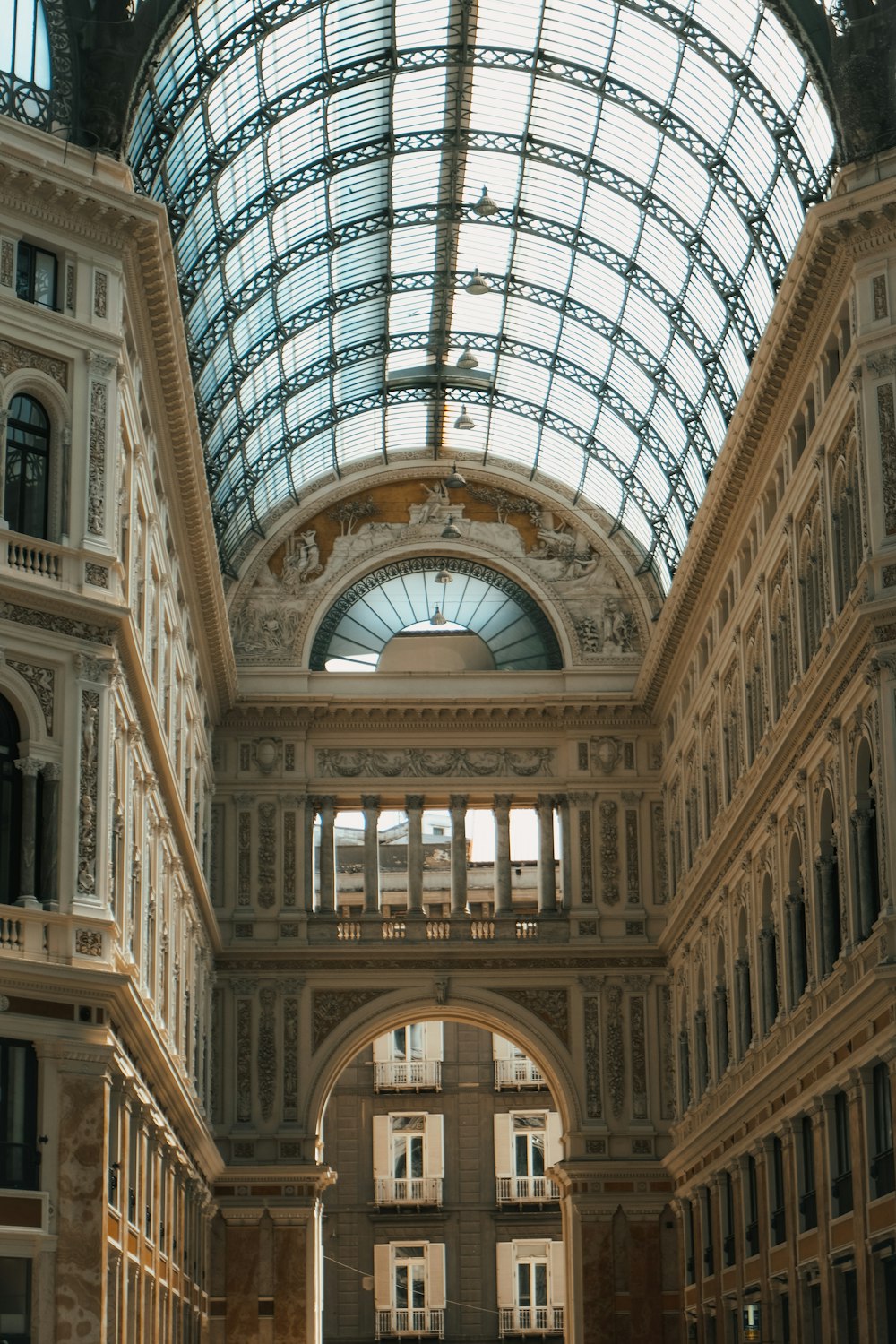 Galleria Umberto I with a glass dome