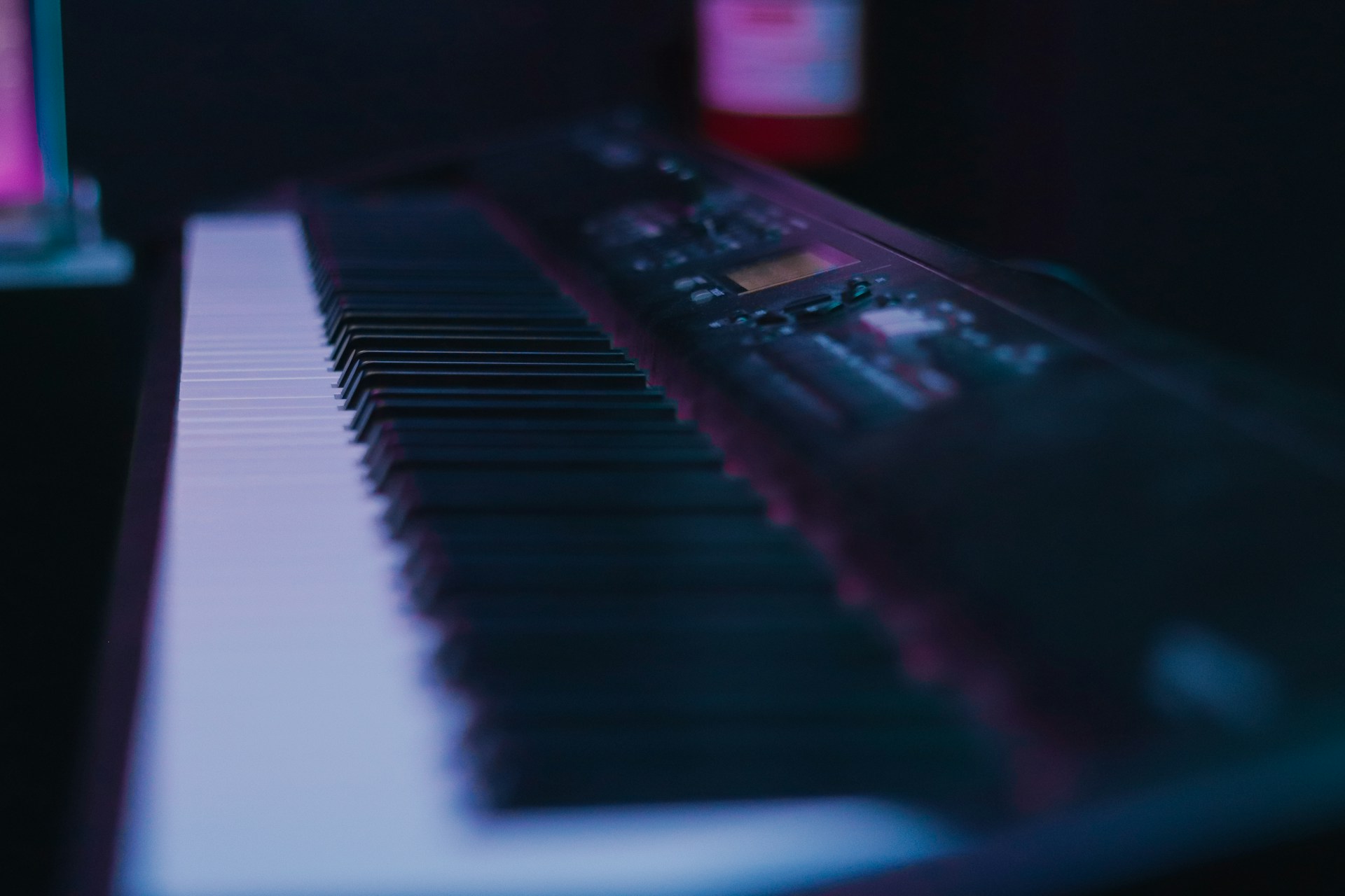 a close-up of a keyboard