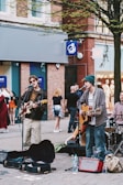 a group of people playing instruments