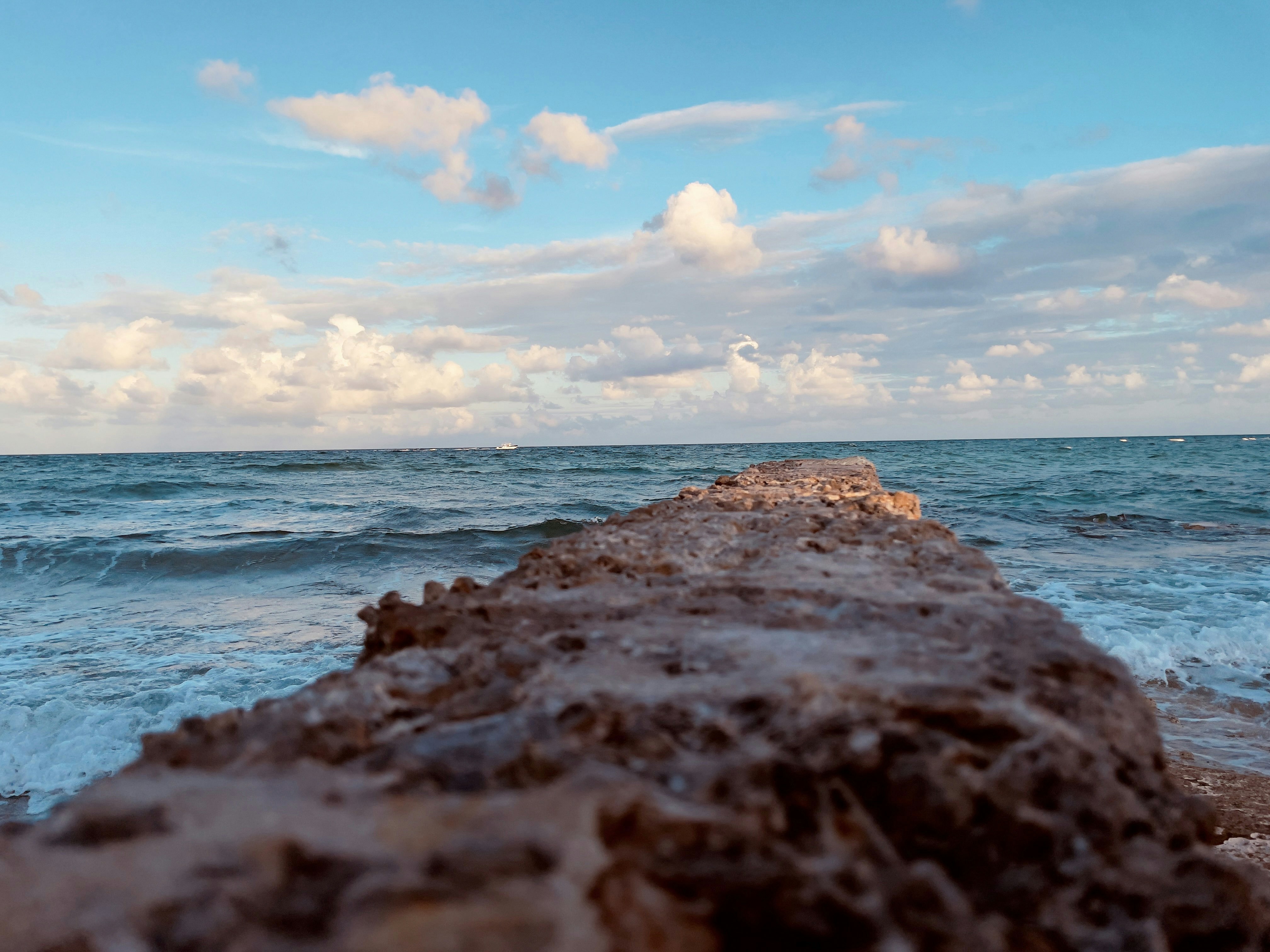 a rock on a beach
