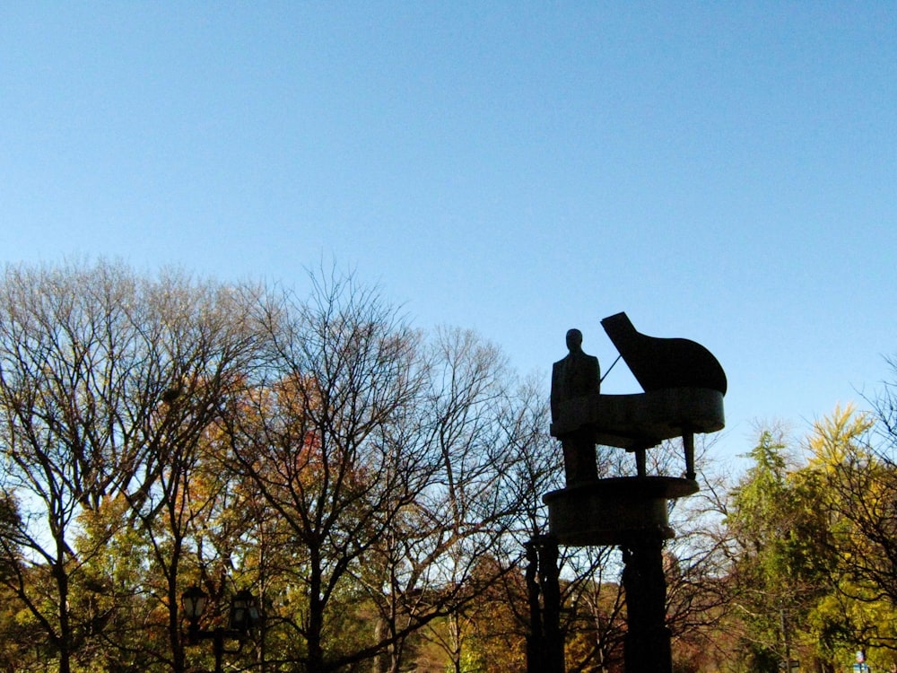 a statue of a person on a horse