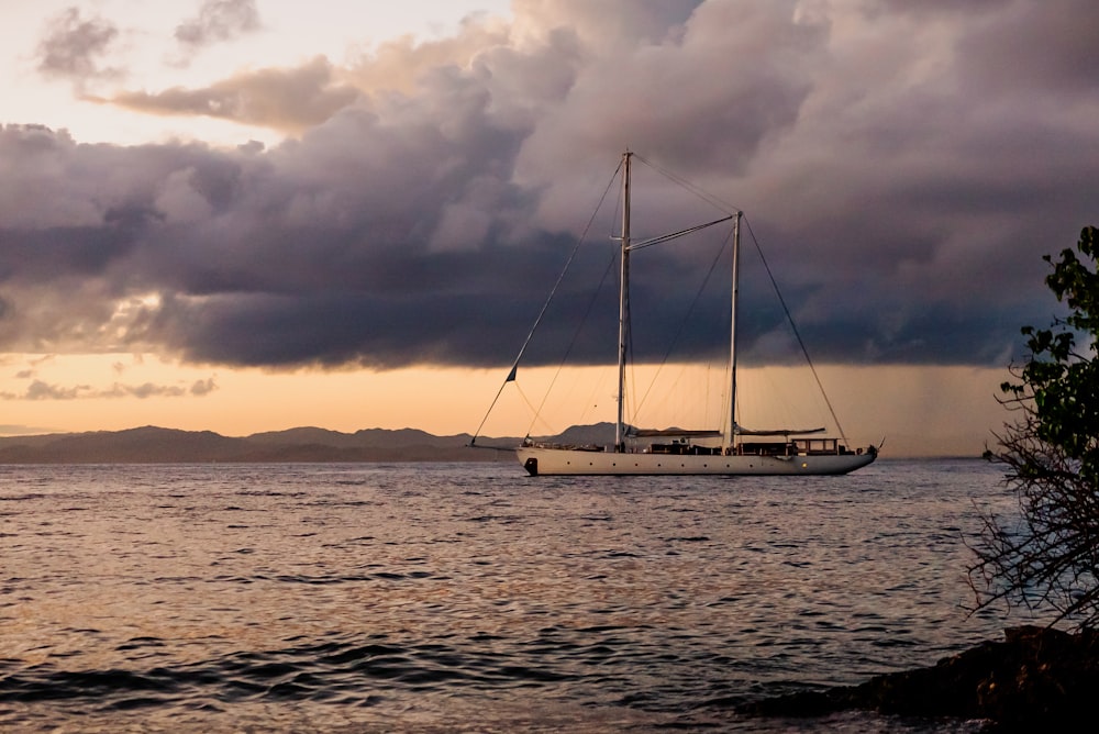 a boat on the water