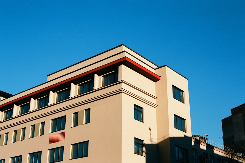 a low angle view of a building