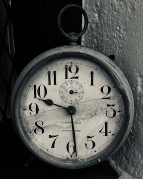 a clock on a wall