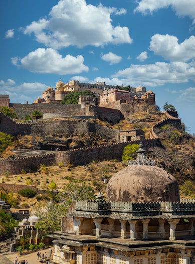 a large stone building with a dome on top of it