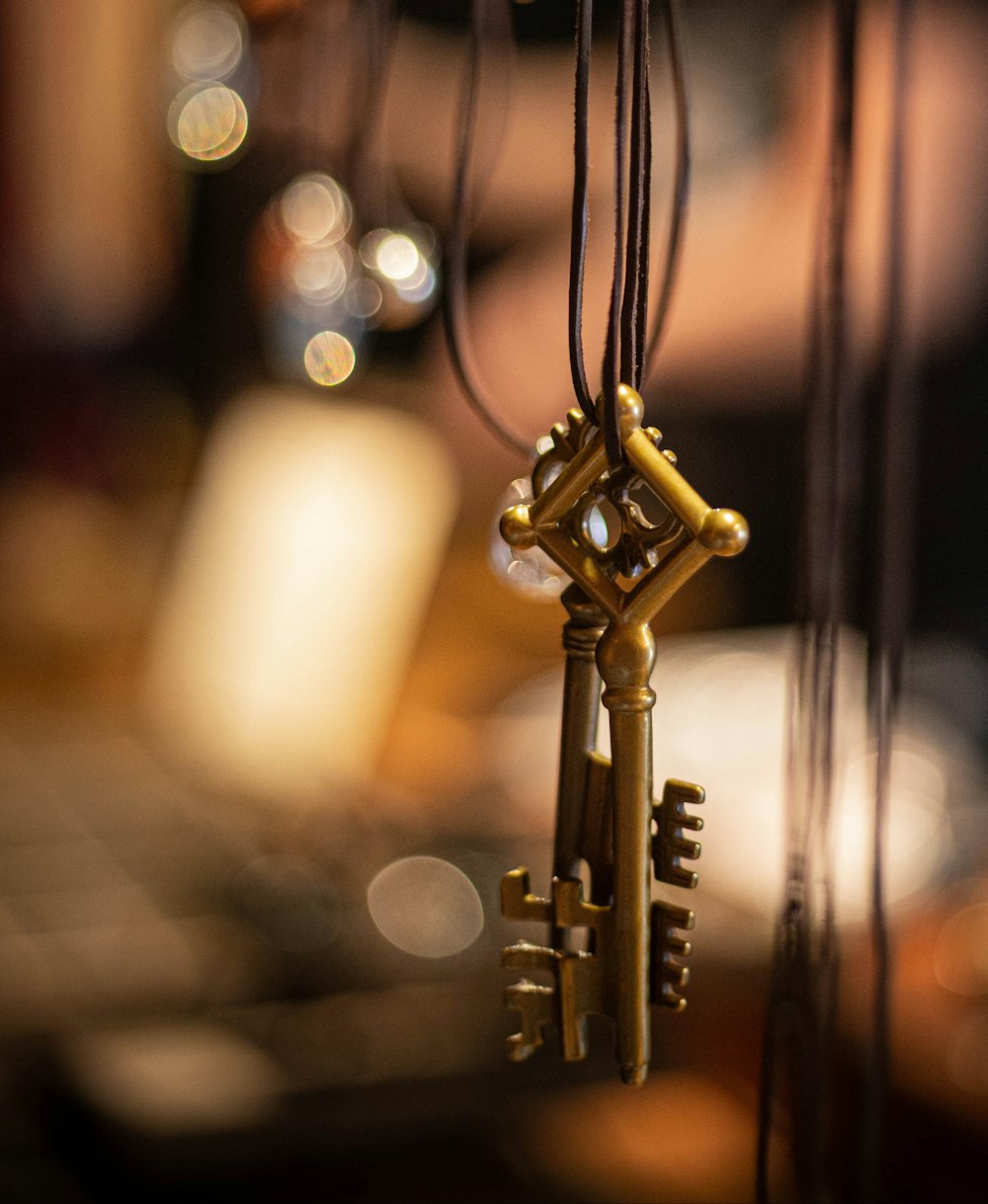a close-up of a key chain