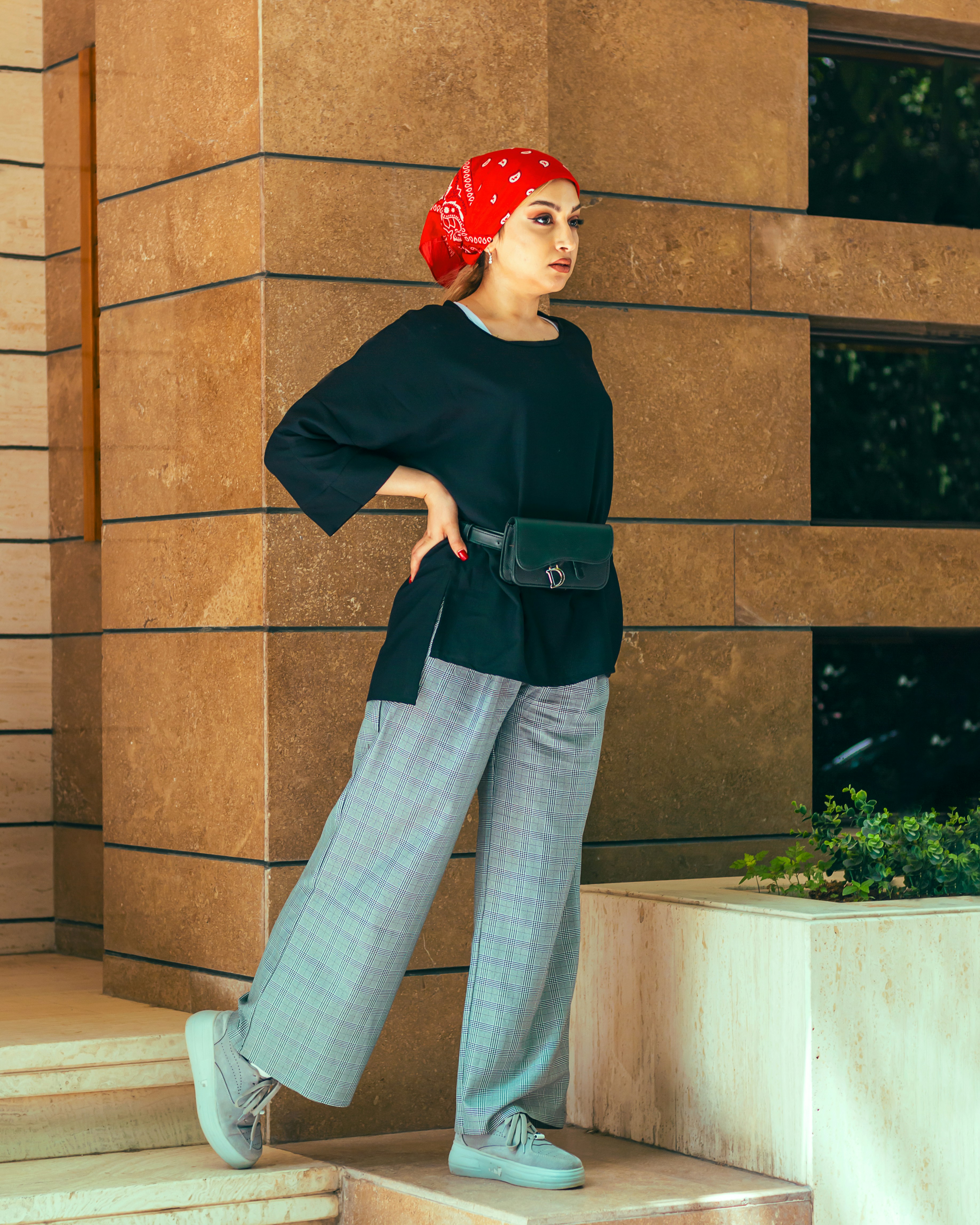 a person posing for a picture