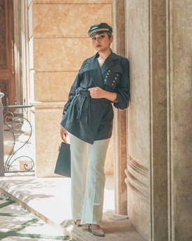 a person standing in a doorway