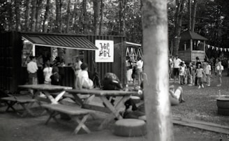 A vibrant photo of a family enjoying a picnic in a park.