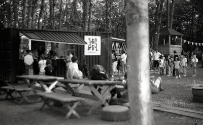 A vibrant photo of a family enjoying a picnic in a park.
