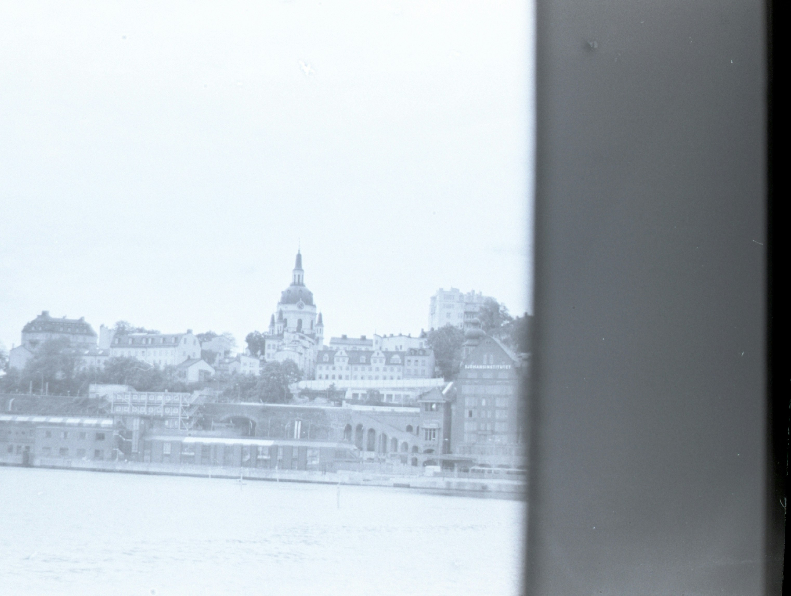 a view of a city from a window