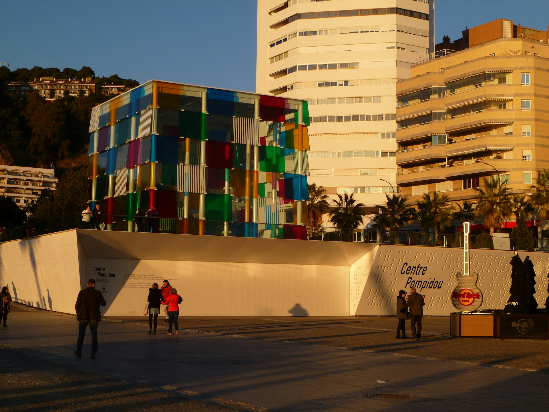 a large sign on a wall