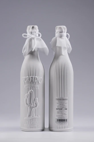 Elegant personalized bottles with bright turquoise and fuchsia accents