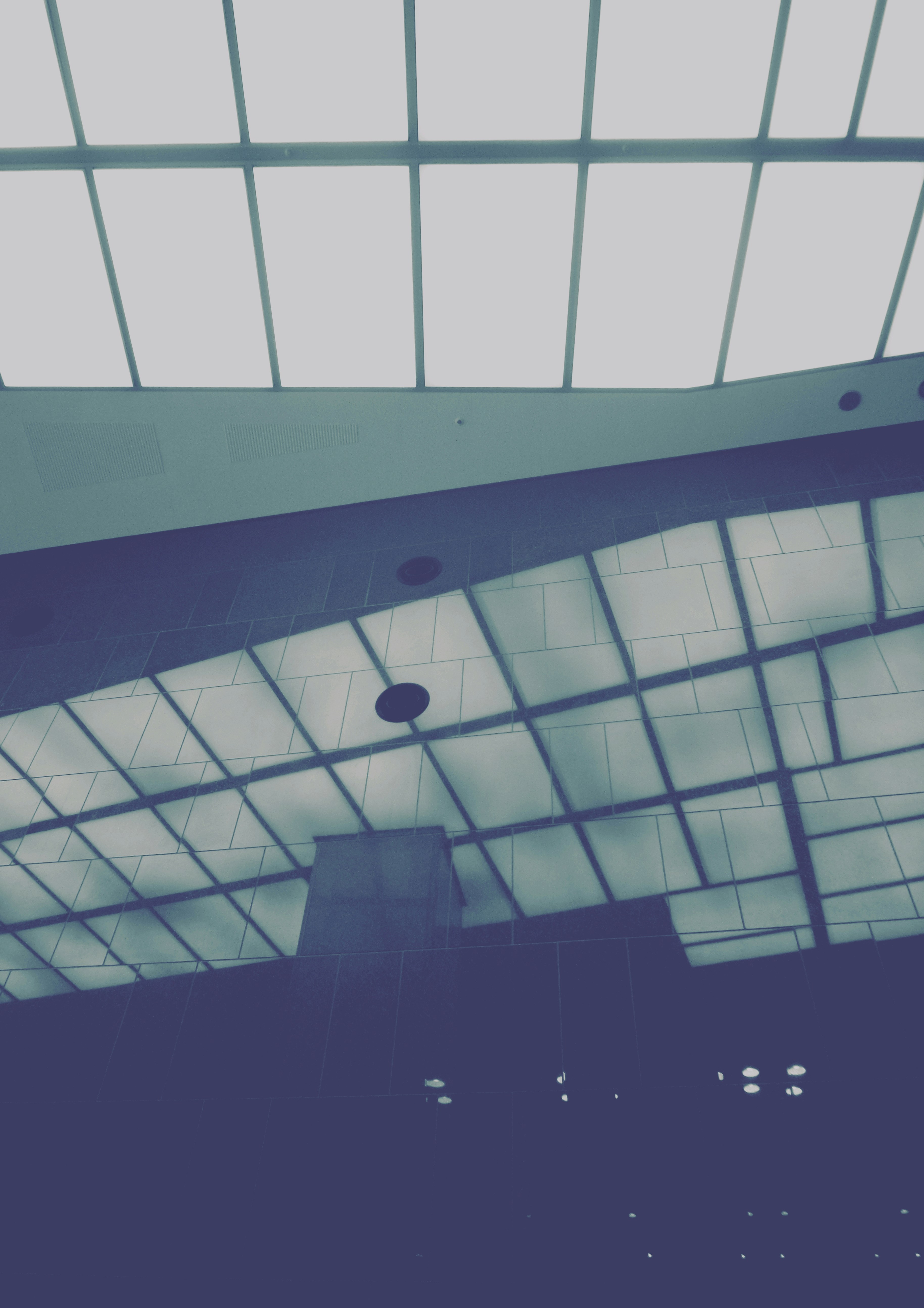 a building with glass windows