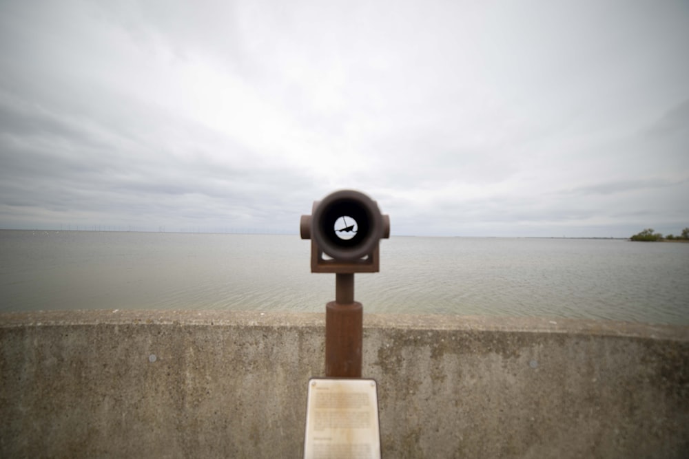 a parking meter on a wall