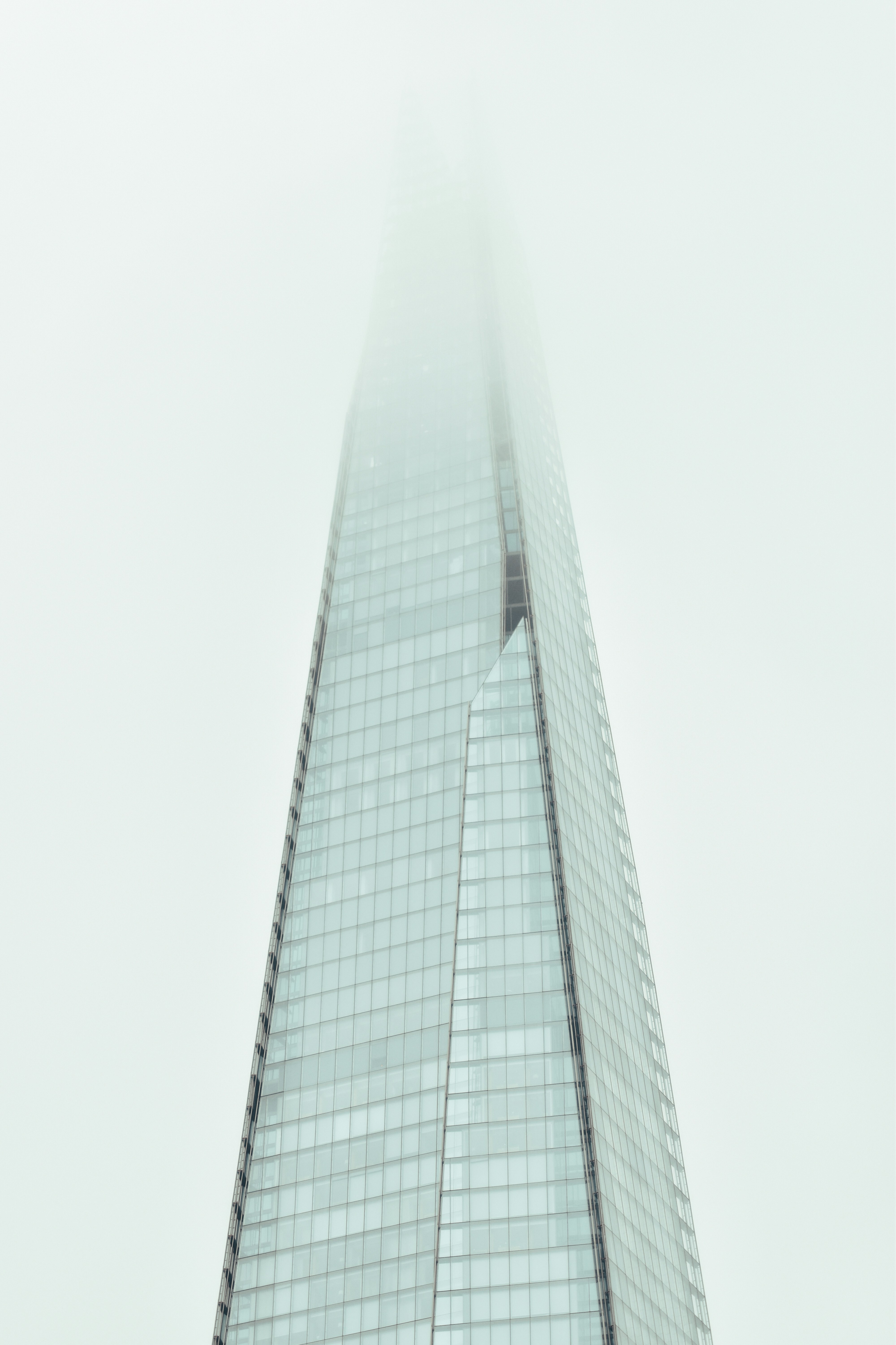 a tall glass building