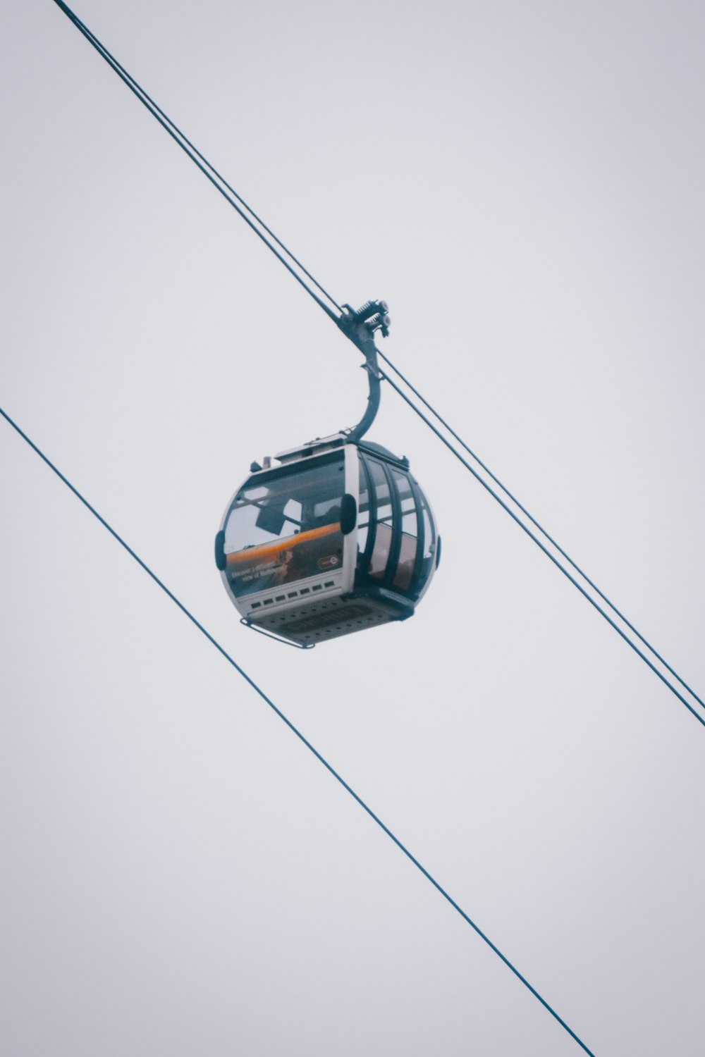 a cable car with a cable attached