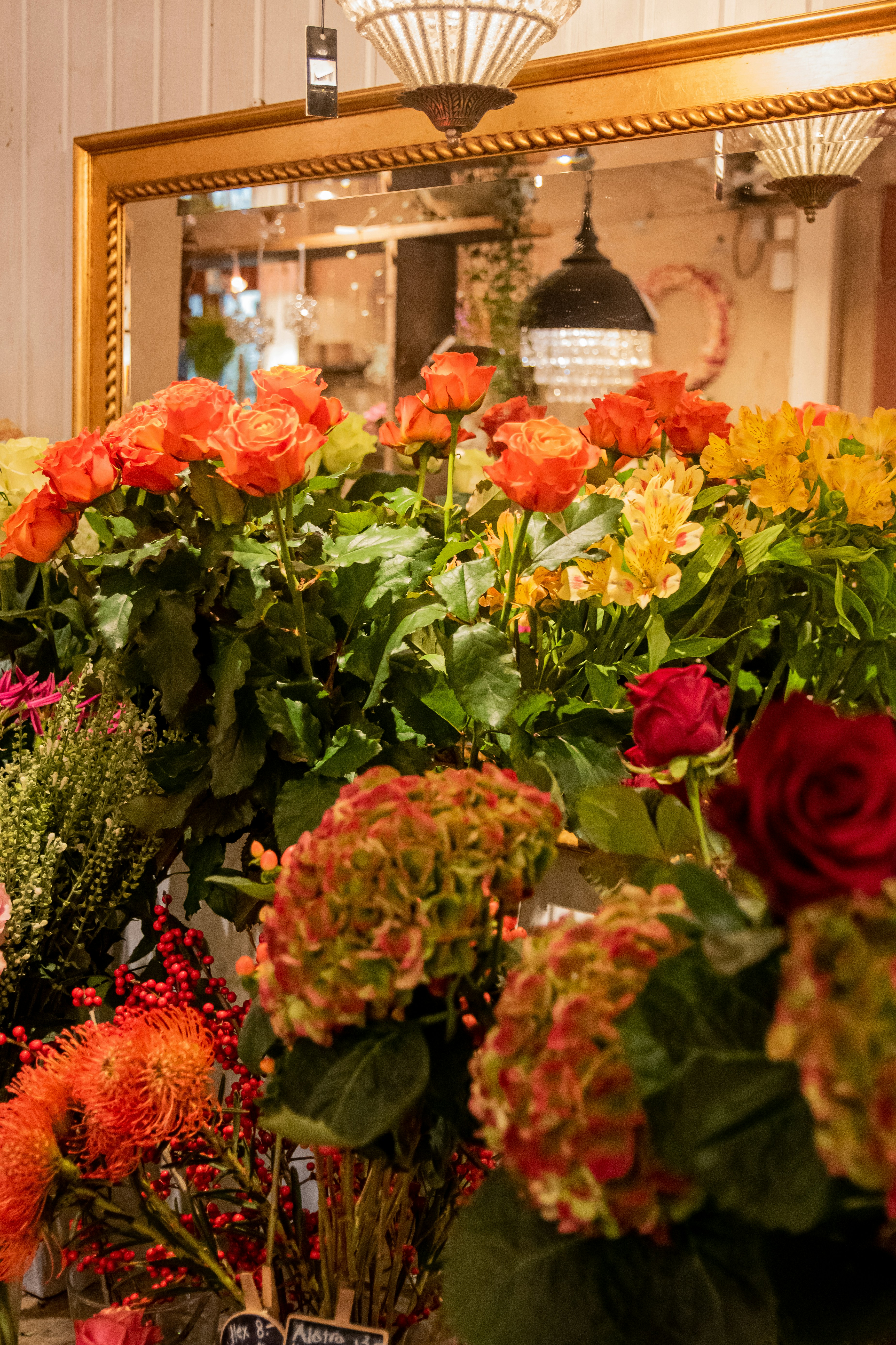 a bouquet of flowers