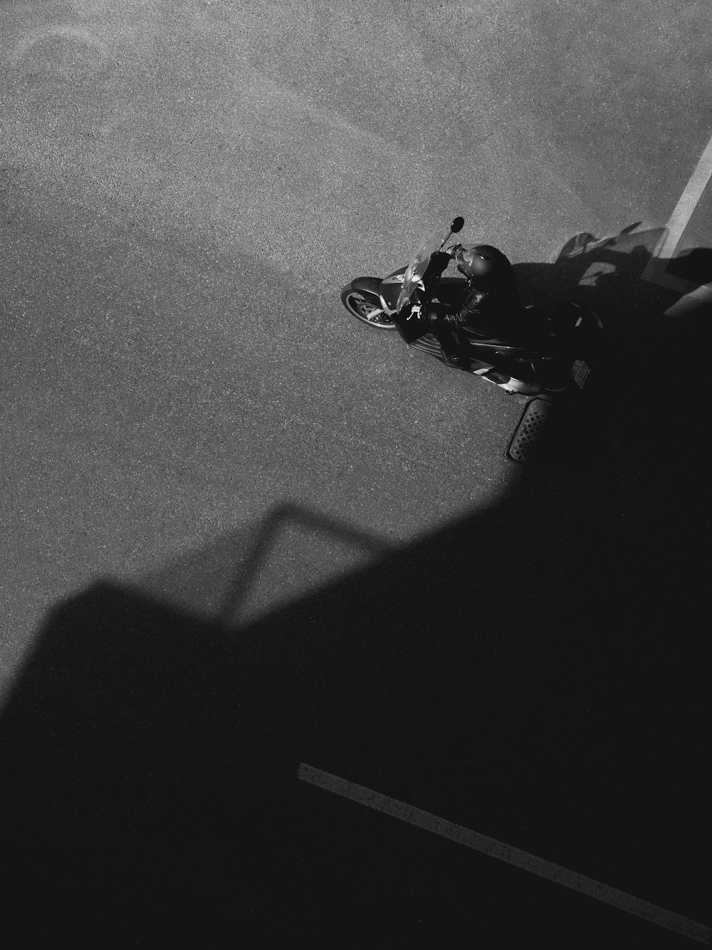 a person on a motorcycle