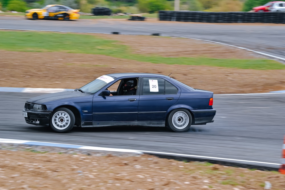 a car on a race track