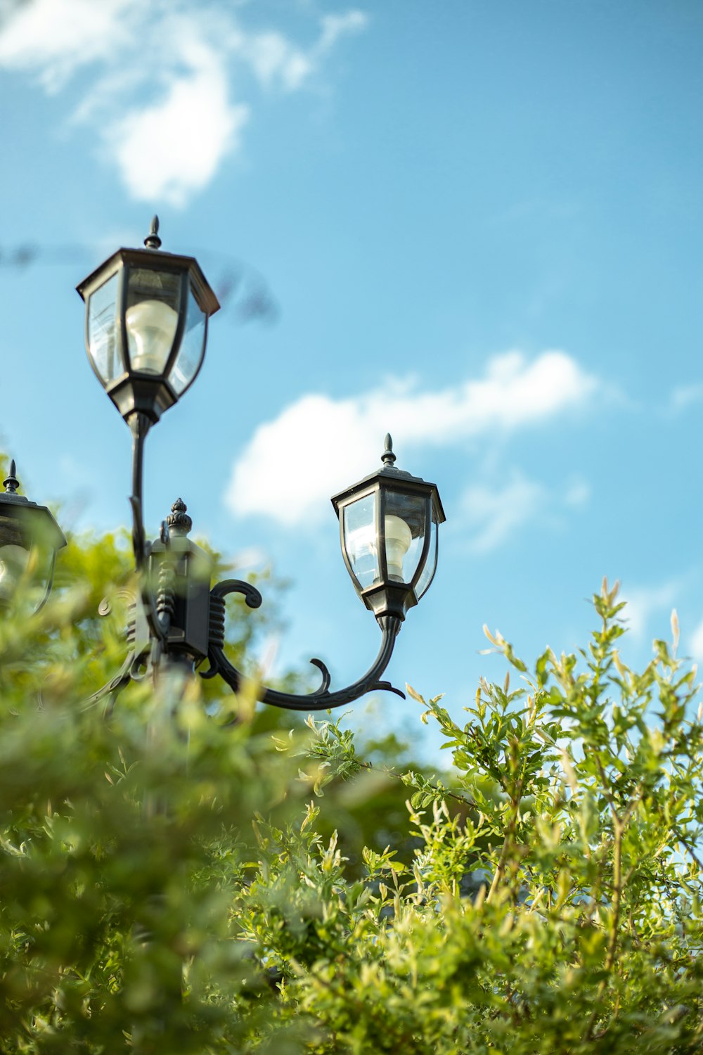 a close up of a lamp