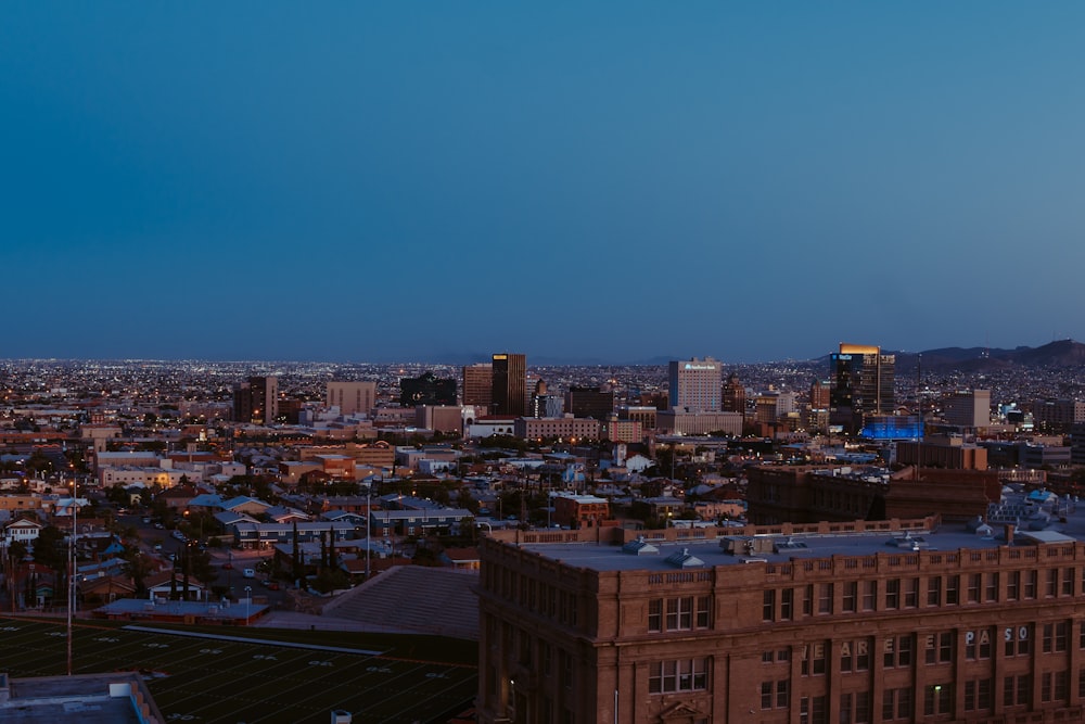 a city with many buildings