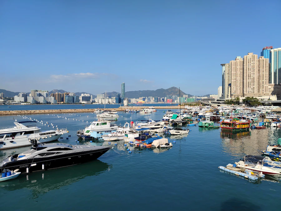 Hong Kong Island skyline viewed from the harbour