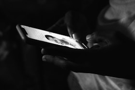 a person holding a phone