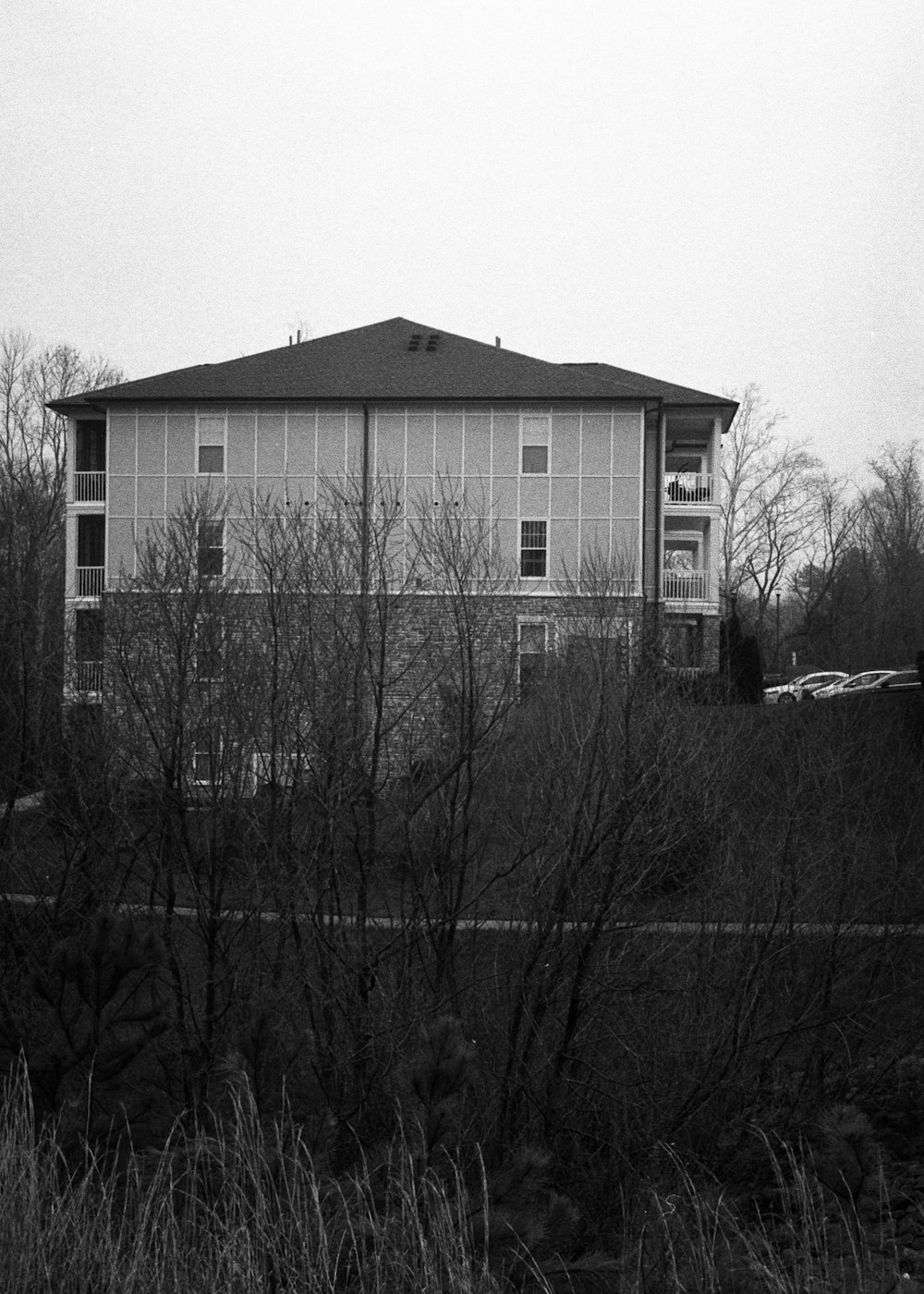 a house with a fence around it