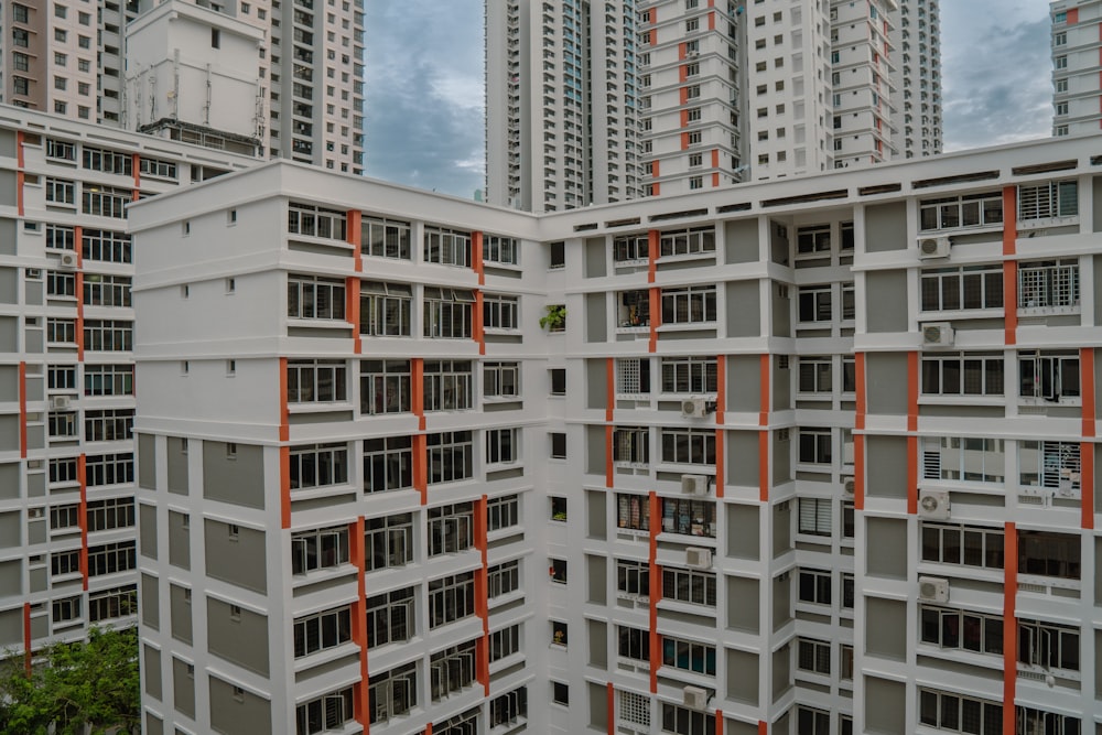 a building with many windows