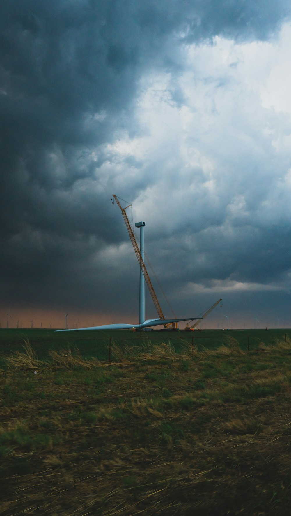 a windmill in a field