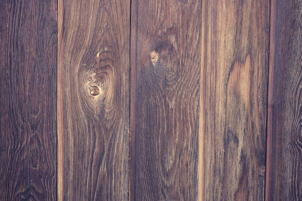 a wood door with a hole in it