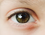 close-up of a person's eye