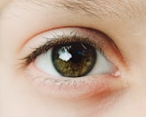 close-up of a person's eye