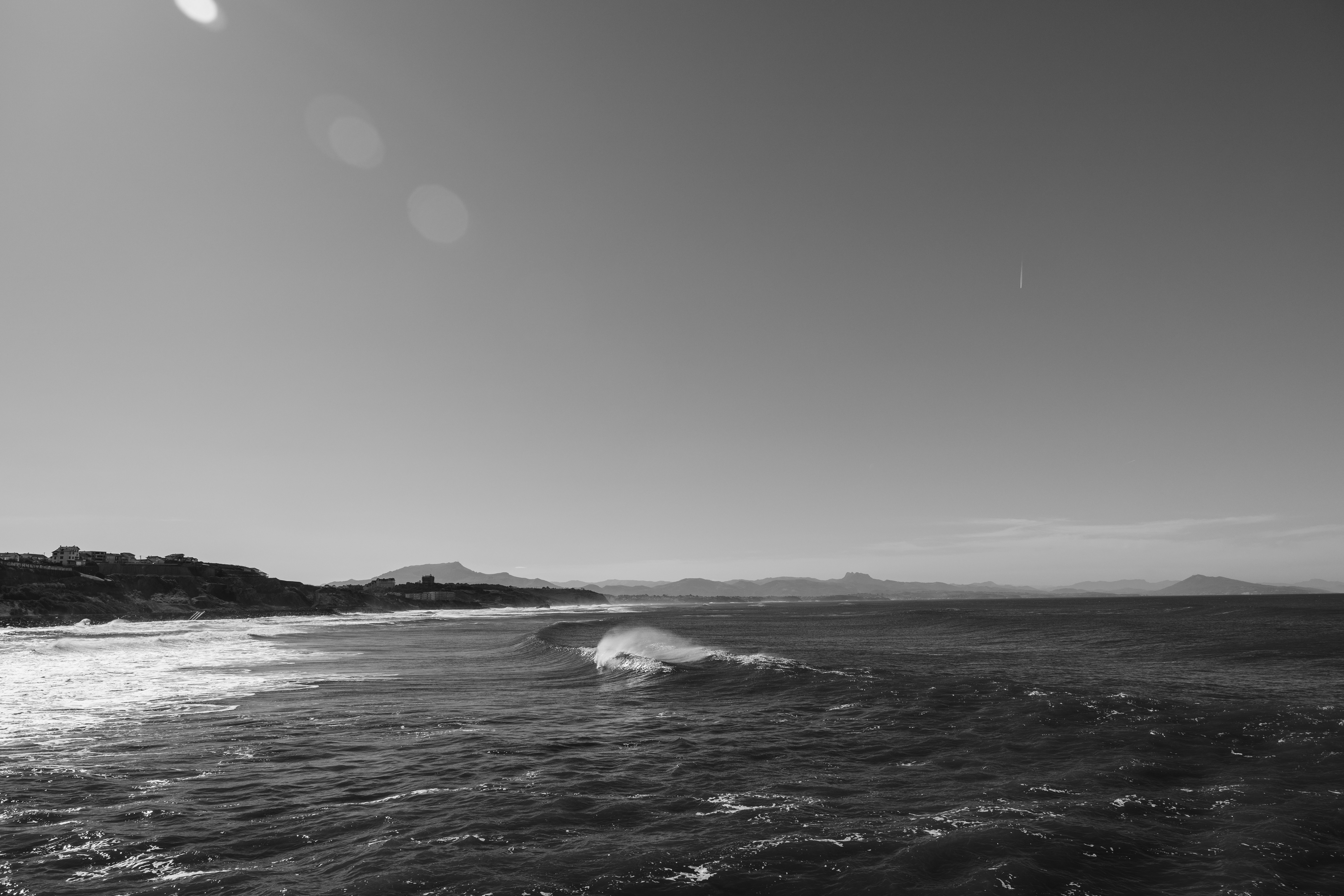 a body of water with waves