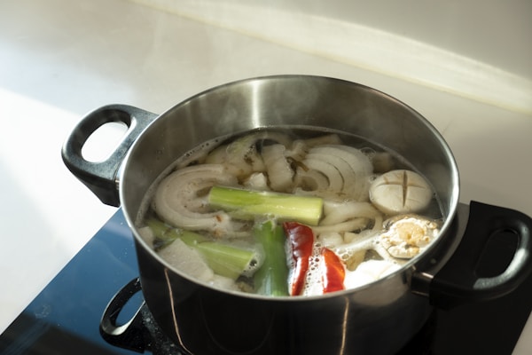 A pot of food