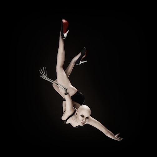 a person doing a handstand