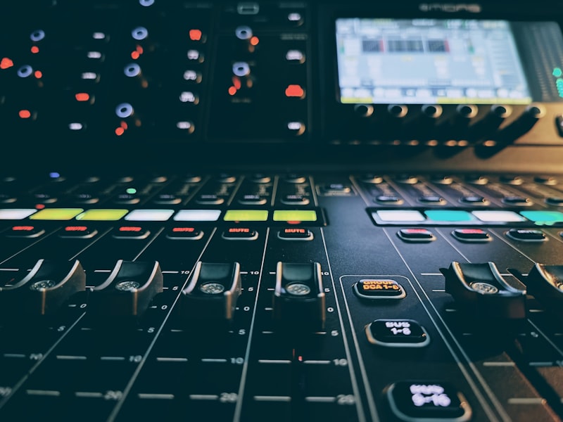 Grafische Steueroberfläche für Audio-Kanäle