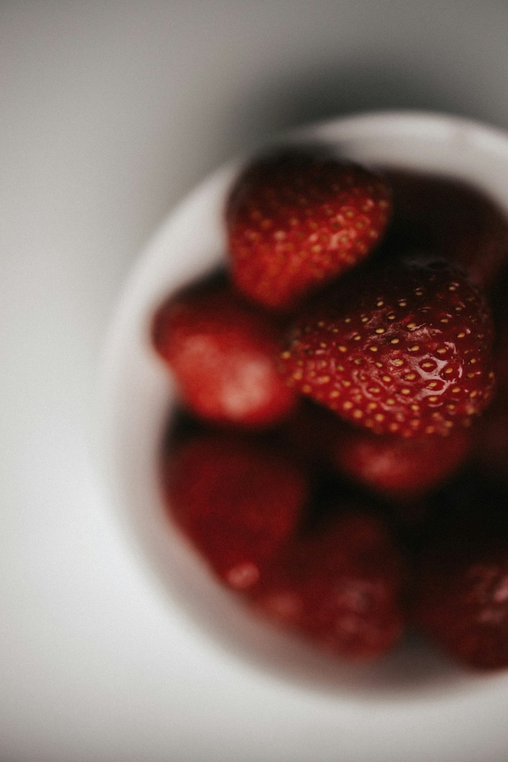 a bowl of strawberries