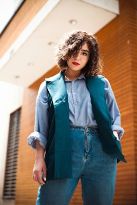 a person posing for a picture